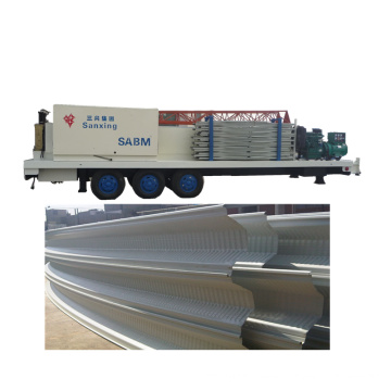 SABM-1220-800 k q span arch roof PPGI roll forming machine